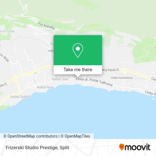Frizerski Studio Prestige map