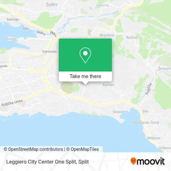 Leggiero City Center One Split map