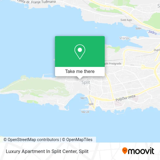 Luxury Apartment In Split Center map