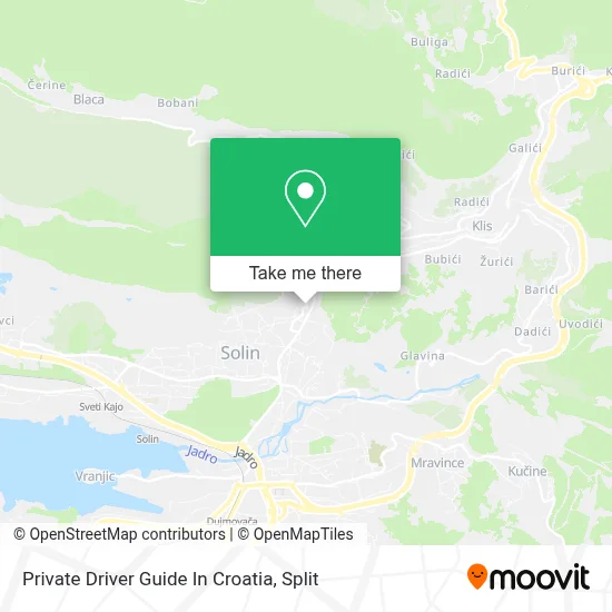 Private Driver Guide In Croatia map