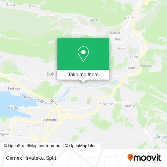 Cemex Hrvatska map
