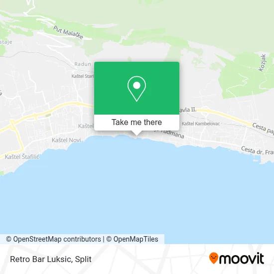 Retro Bar Luksic map