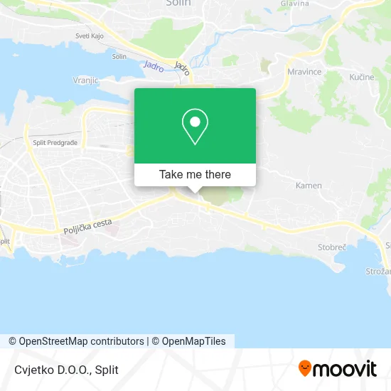 Cvjetko D.O.O. map