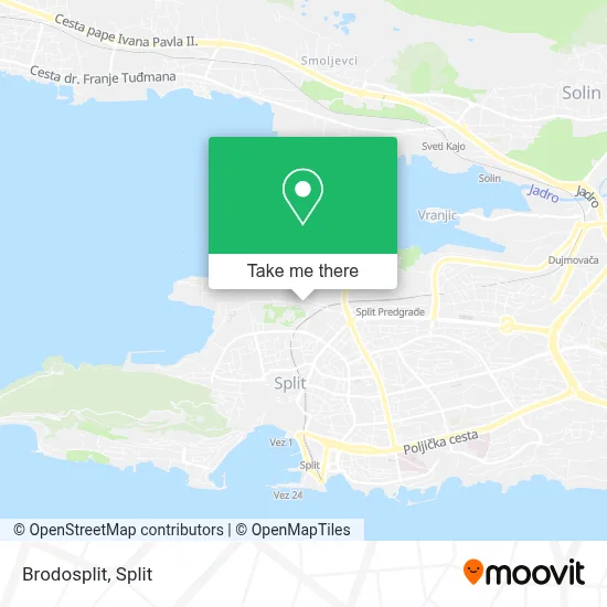 Brodosplit map