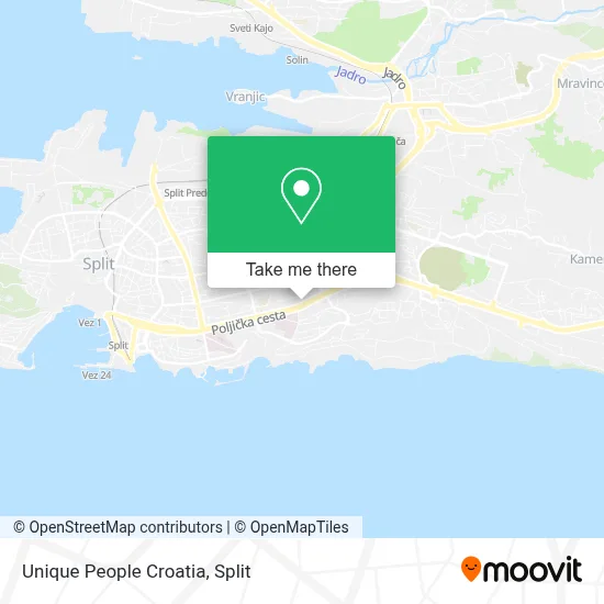 Unique People Croatia map