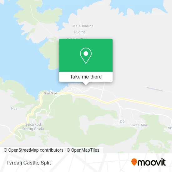 Tvrdalj Castle map