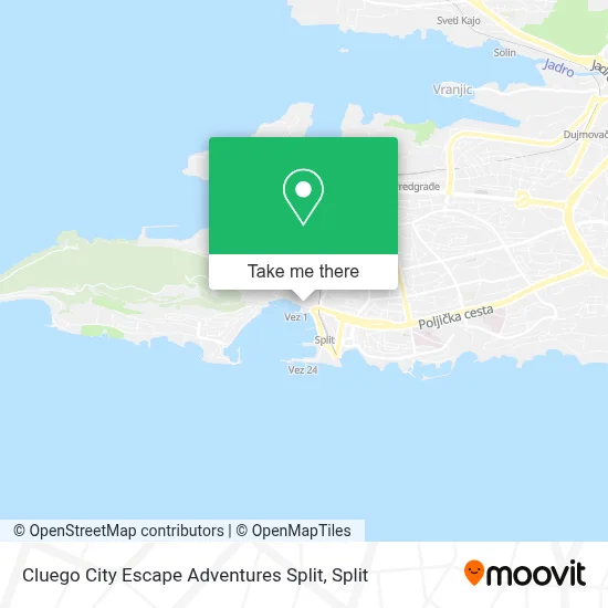 Cluego City Escape Adventures Split map