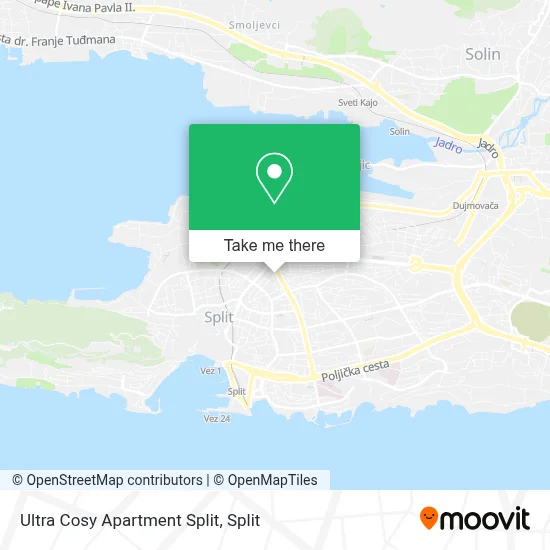 Ultra Cosy Apartment Split map