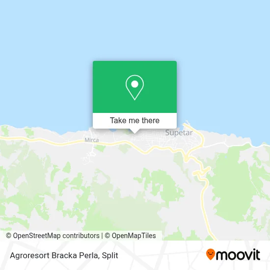 Agroresort Bracka Perla map