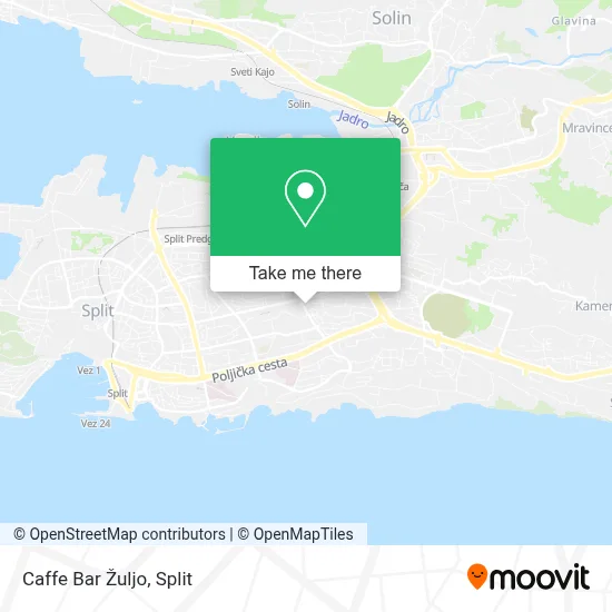 Caffe Bar Žuljo map