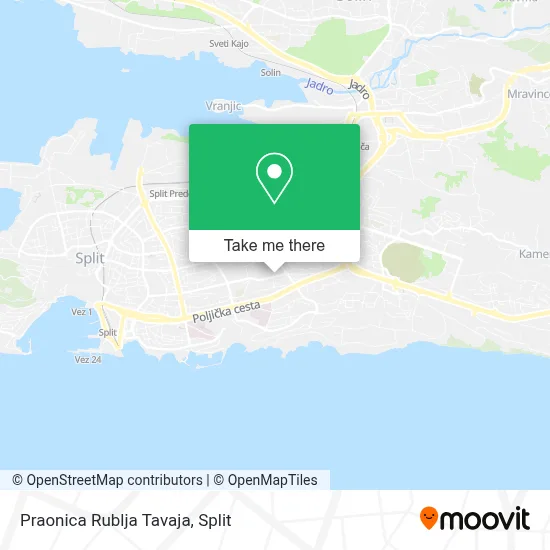 Praonica Rublja Tavaja map