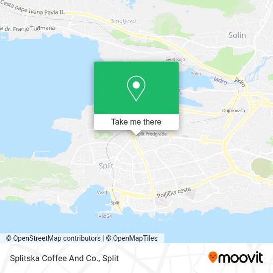 Splitska Coffee And Co. map