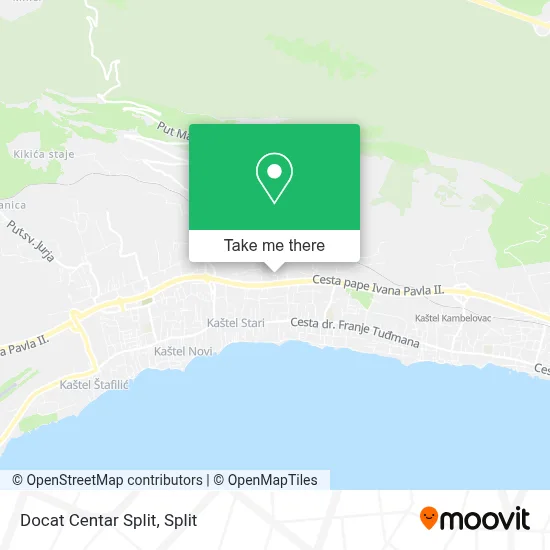 Docat Centar Split map