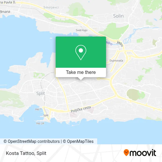 Kosta Tattoo map