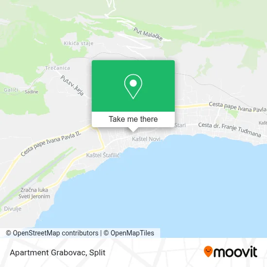 Apartment Grabovac map