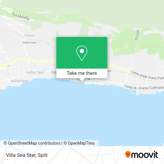 Villa Sea Star map