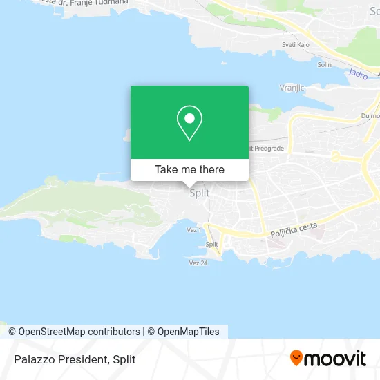 Palazzo President map