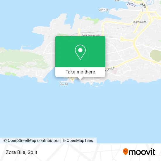 Zora Bila map