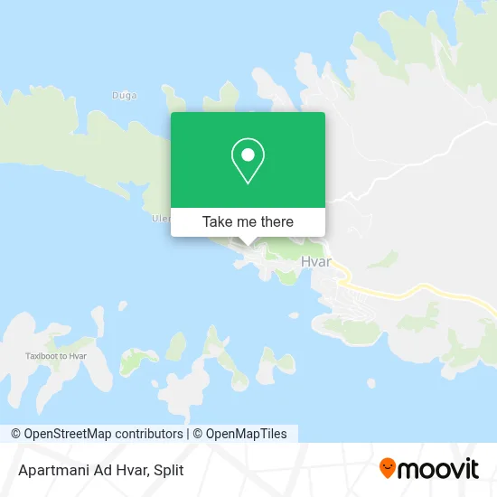 Apartmani Ad Hvar map