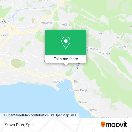 Staza Plus map