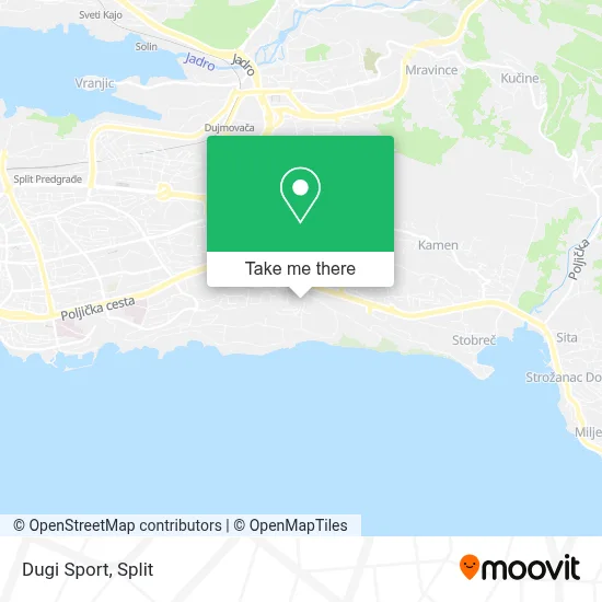 Dugi  Sport map