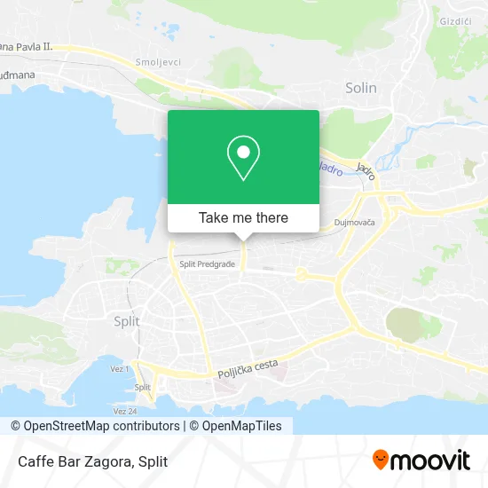 Caffe Bar Zagora map