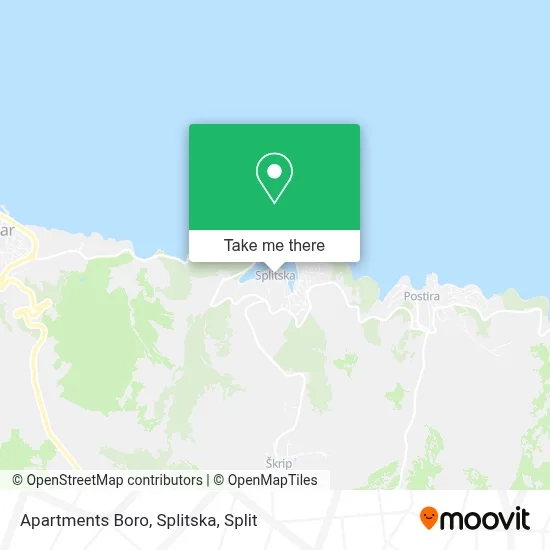 Apartments Boro, Splitska map