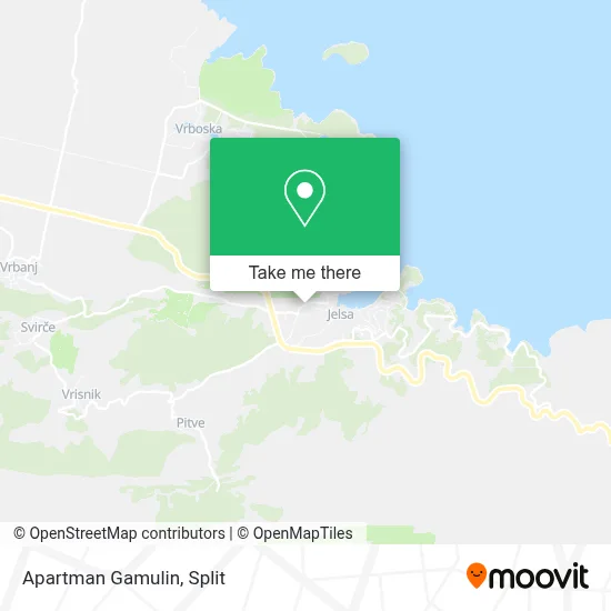 Apartman Gamulin map