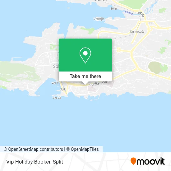 Vip Holiday Booker map