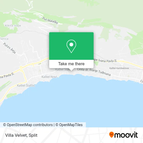 Villa Velvet map