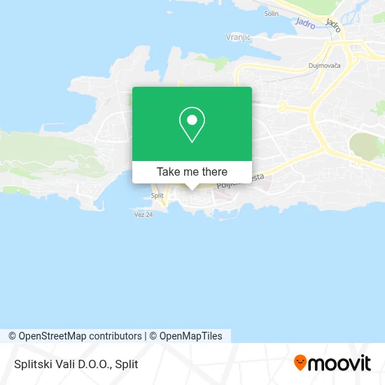 Splitski Vali D.O.O. map