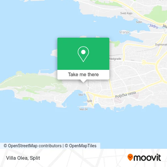 Villa Olea map