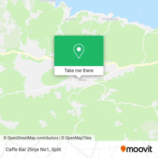 Caffe Bar Zlinje No1 map