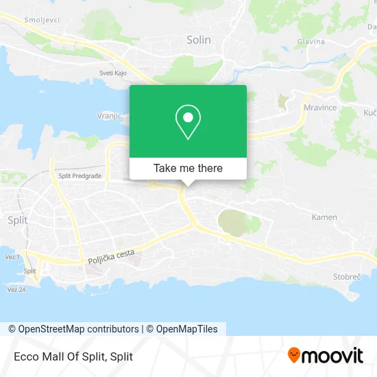 Ecco Mall Of Split map