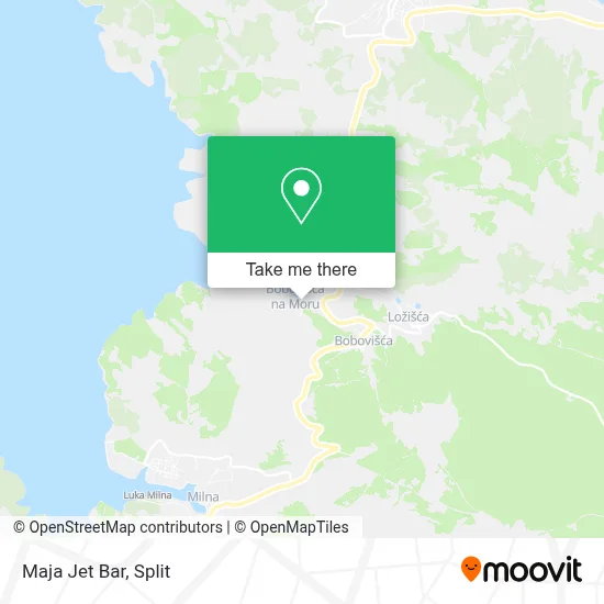 Maja Jet Bar map