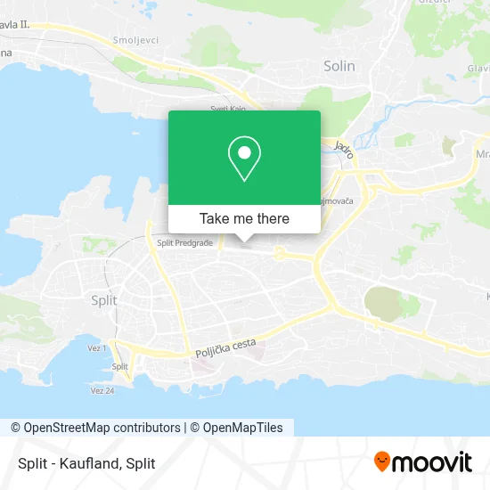 Split - Kaufland map