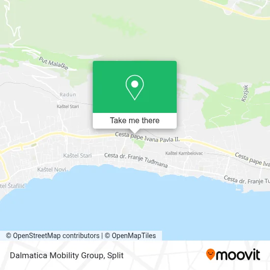 Dalmatica Mobility Group map