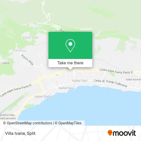 Villa Ivana map