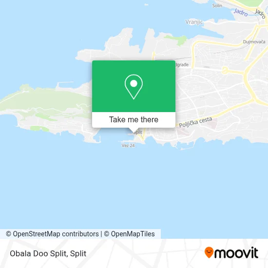 Obala Doo Split map