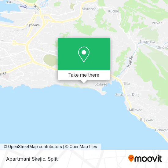 Apartmani Skejic map