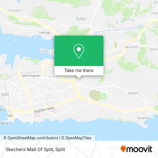 Skechers Mall Of Split map