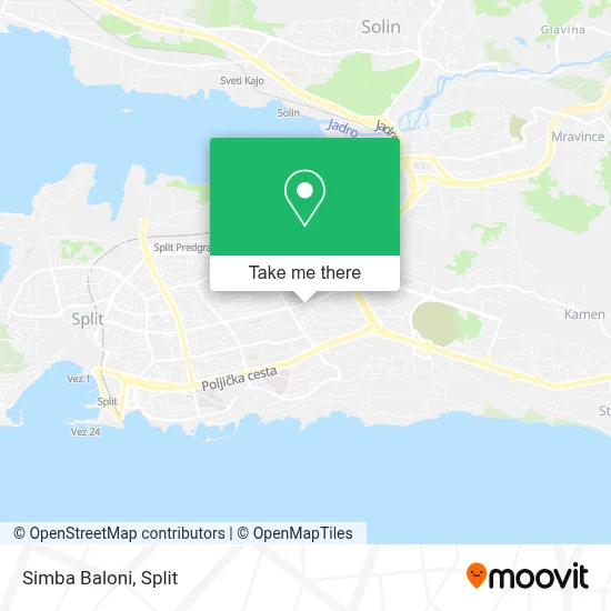 Simba Baloni map