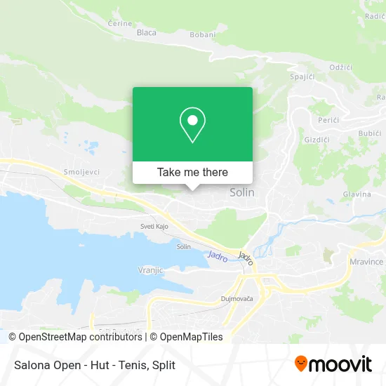 Salona Open - Hut - Tenis map