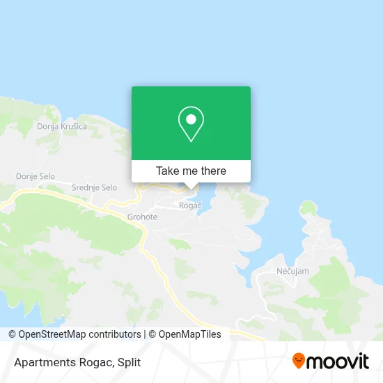 Apartments Rogac map