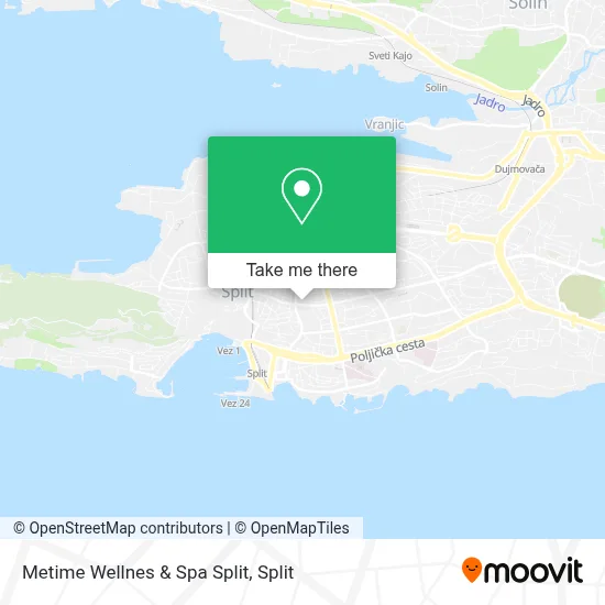 Metime Wellnes & Spa Split map