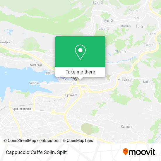 Cappuccio Caffe Solin map