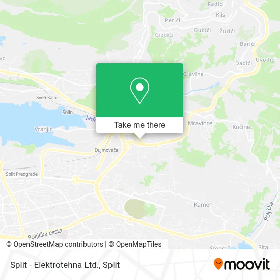 Split - Elektrotehna Ltd. map
