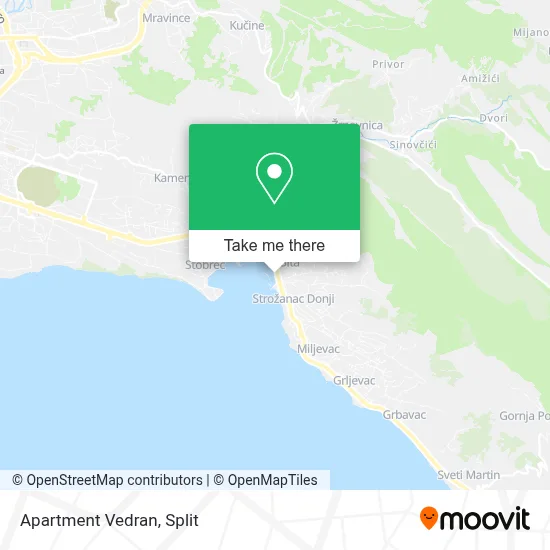 Apartment Vedran map