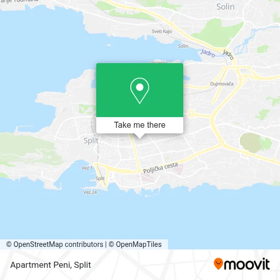 Apartment Peni map