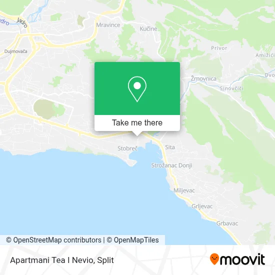 Apartmani Tea I Nevio map